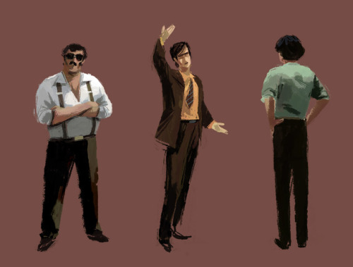 Some characters from the 60′s - 70′s in Italy. Had a lot of fun with these ones !And I just thought 