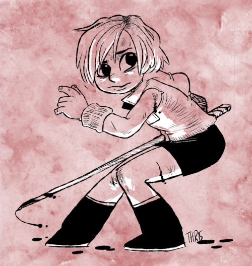 ballad-of-gilgalad:  Haven’t drawn Heather in a while.   