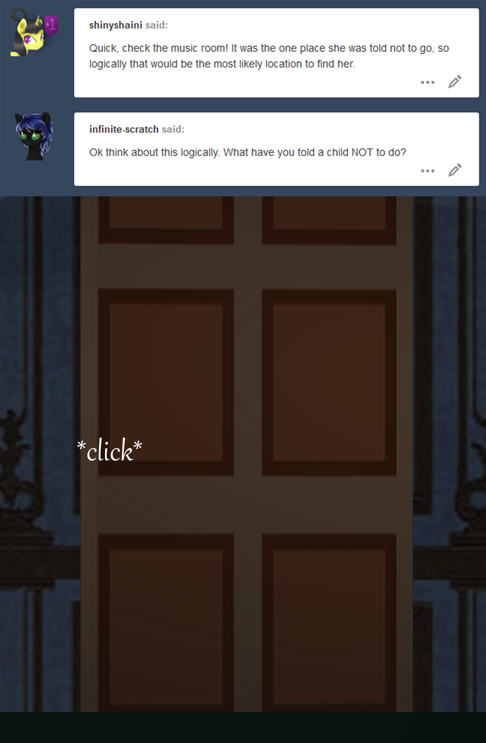 ask-canterlot-musicians:A distant calling. &hellip;.oh dear.