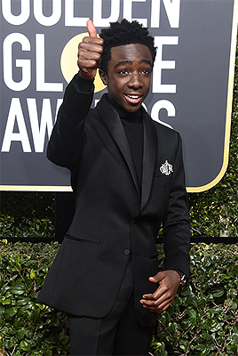 dailystrangerthings:  Stranger Things Cast attends 75th Annual Golden Globe Awards in Los Angeles | 7th Jan 2018