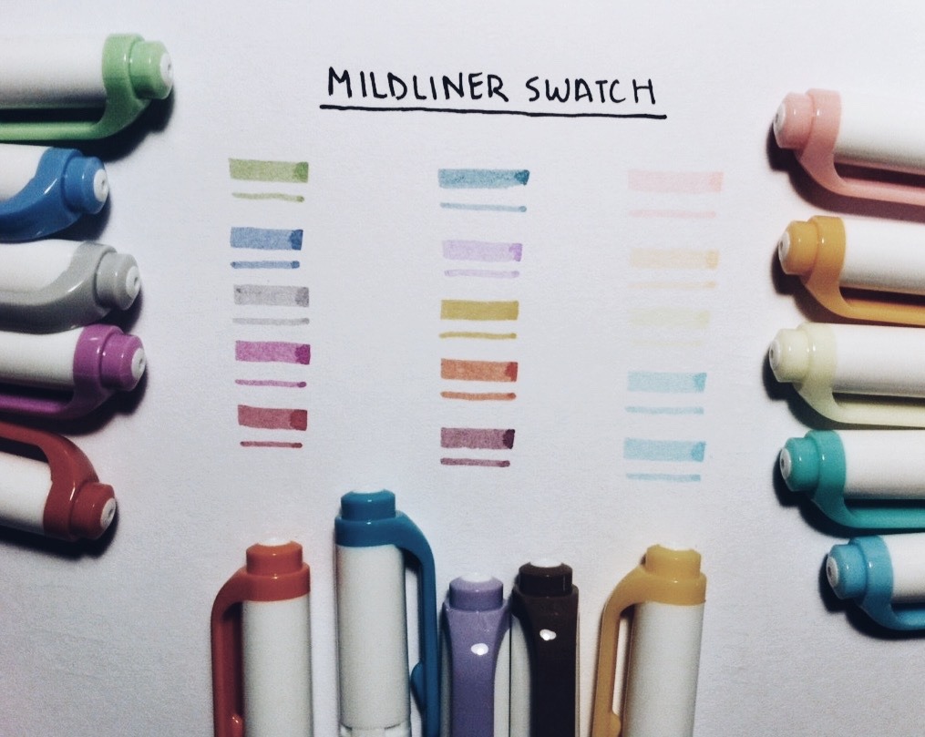mildliner swatch mildliner swatch