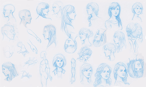 misket: Sketch dump and head studies. Ugh I put it on the wrong blog