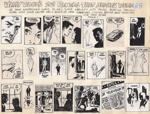 brianmichaelbendis:Wally Wood’s 22 Panels That Always Work!!