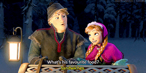 bigfrozensix:Frozen + Sandwiches↳ Requested by Anon