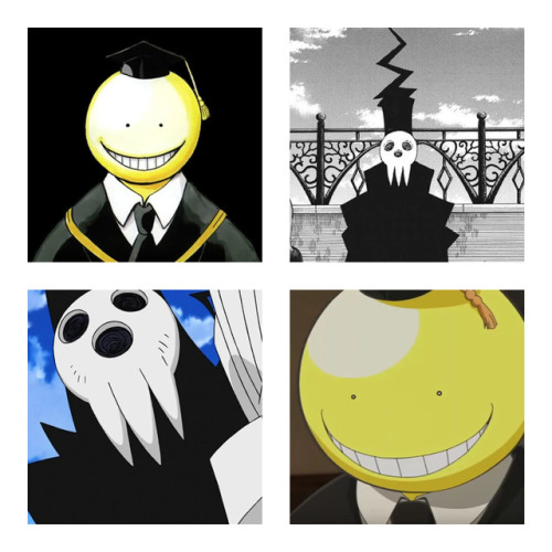 fuckyeahanimemangacrossoverships: Crossover Ship: Koro-Sensei X Lord Death Relationship Type: Romant