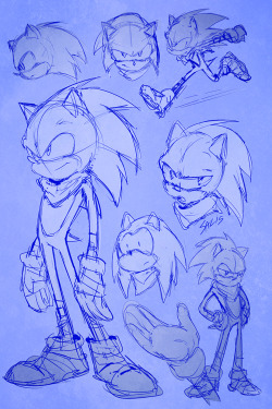 salison:  Sharing some Sonic sketches I did