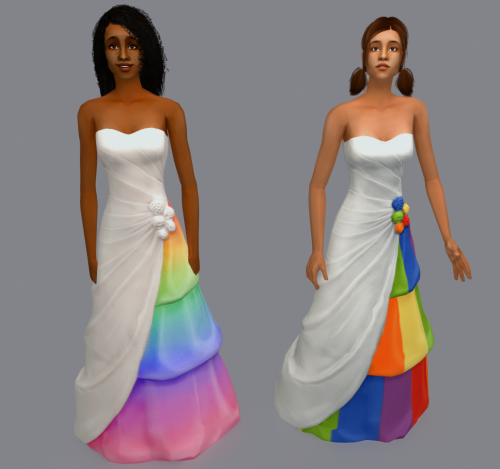 4t2 Two Additional Swatches for @mdpthatsme’s Conversion of DressWeddingTieredI converted @zeussim​‘