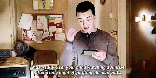 :  Ian: (◕‿-)  Mickey: (◕‿◕✿) 