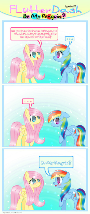 Flutterdash Comic - Be My Penguin  by miian123Eeee~! X3 <3 