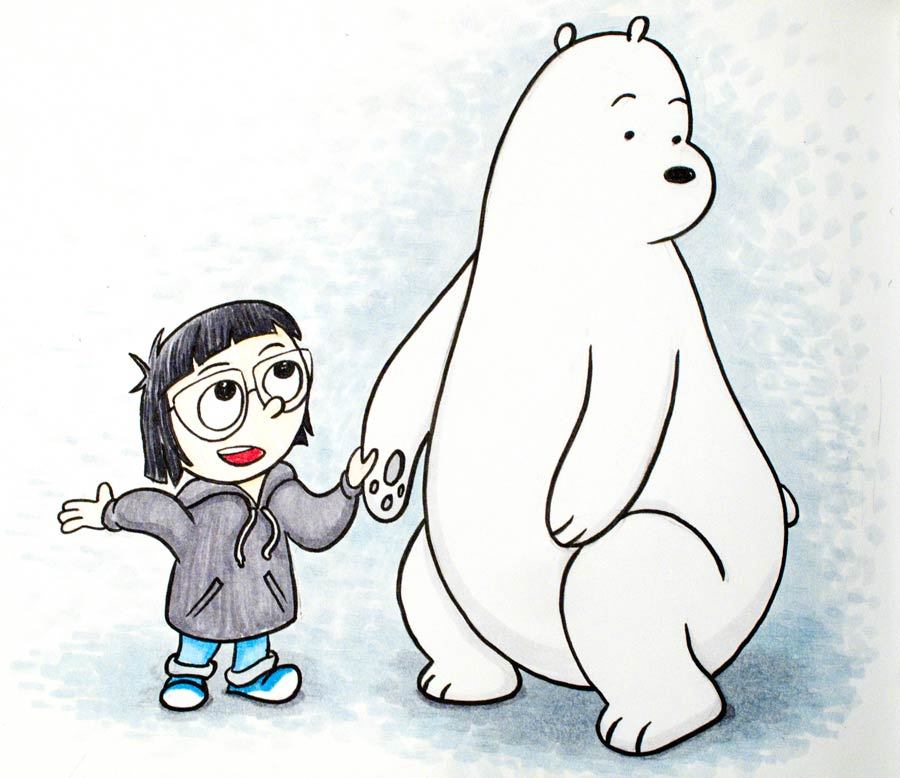 baltorando:  quick lil’ Chloe &amp; Ice Bear… 
