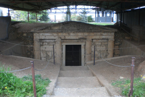 classicalmonuments:Tomb of Thessalonike of MacedonVergina, Greece 300 BCEThessalonike (352 or 345 &n