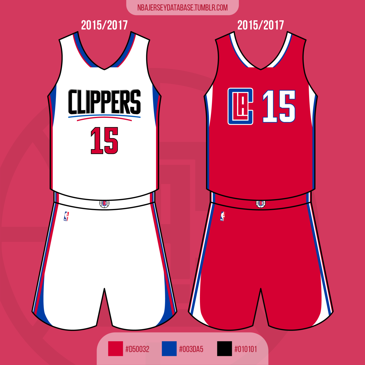 NBA Jersey Database, Los Angeles Clippers City Jersey 2017-2018