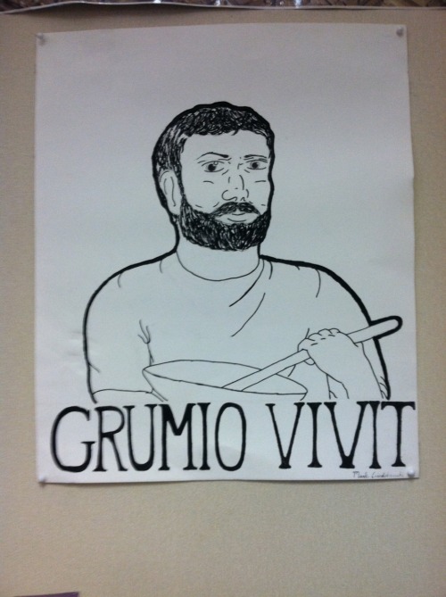 antiquariaetrusci:interretialia:radioactive-forest:also this is in my latin classroomPapae!For my La