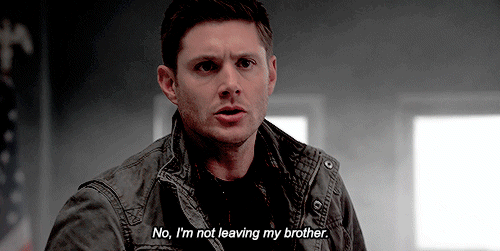 out-in-the-open:There is all this smoke and Sam is all protective of Dean and Dean is his typical se