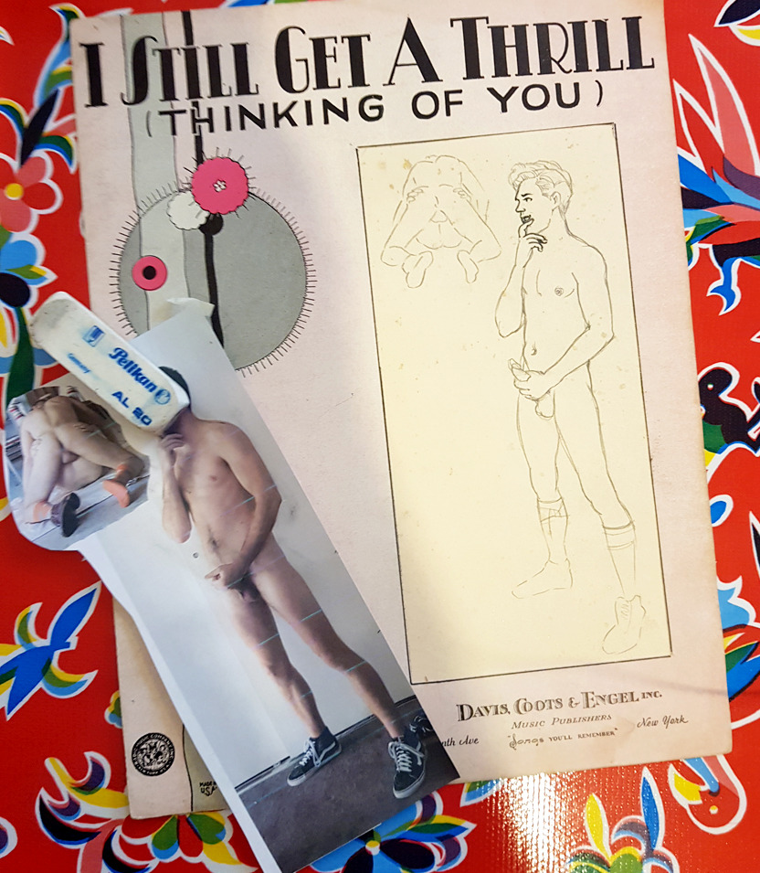 felixdeonsdirtydays:  Study for “thinking of you”This is the process for this