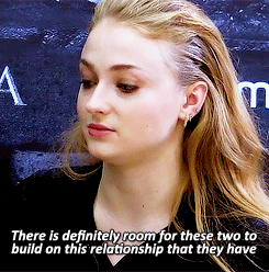 petyrbaelishs:Sophie Turner on what might be next for Sansa and Littlefinger ( x