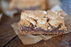 gastrogirl:  nutella cookie bars. 