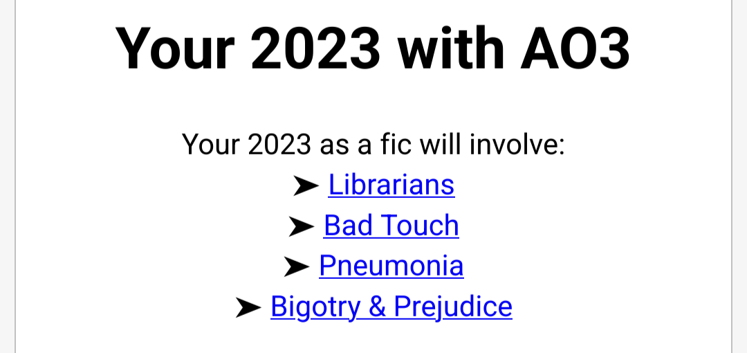 Your 2024 with AO3 ― Perchance Generator