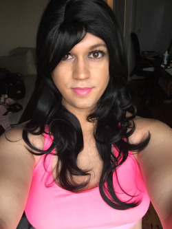 panty-boy:  Two new wigs and bras… umm