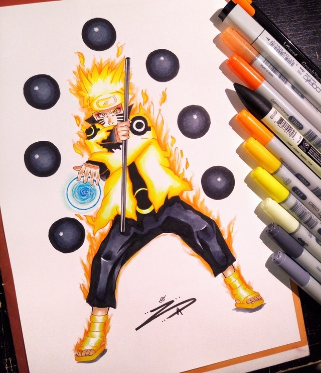 Graph'it Marker - Naruto Shippuden ⚡️ @guillaumedes_art #naruto