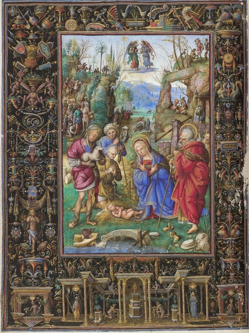 koredzas:Amico Aspertini - The Adoration of the Shepherds. 1500London, British Library, Yates Thomps