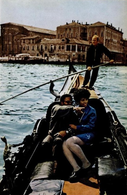 vintageblack2: Black American Couple Vacationing in Italy, c.1970