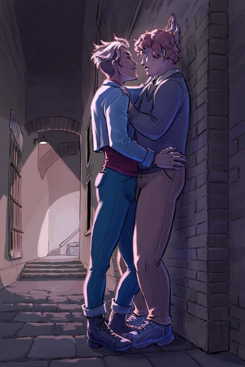 primtheamazing:A lovely illustration of my Tim/Martin fic “girl” by @anticiajk!&nbs