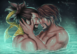 twilightyaoix:  Hanzo X McCree - Overwatch