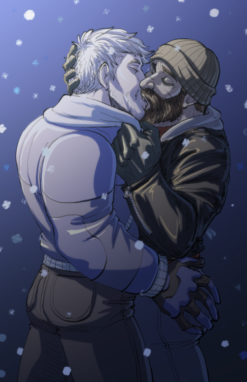 @gabrielsthighz started a new atmospheric wintery fic over here that got me in mood to draw the scen