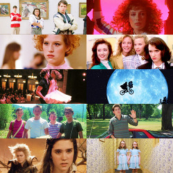 evanhotchelwood:  Film Meme - [&frac12;] Decade: 1980’s  &ldquo;Just once I want my life to be like an 80’s movie, preferably one with a really awesome musical number for no apparent reason. But no, no, John Hughes did not direct my life.&rdquo; 