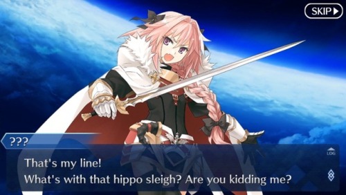 mister-apology:Reblog if you would tell Astolfo that he’s cool.