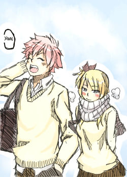 ellonebasir:  Nalu Luna Gajeevy Gale Gruvia guess I`ll be drawing in this style for a while .. &gt;_&lt; 