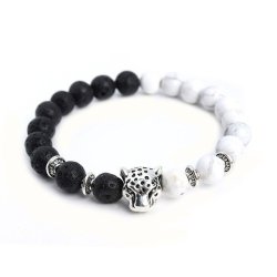 gentclothes:  Bead Bracelet with Leopard Charm -    Use code TUMBLR10 to get a 10% discount!