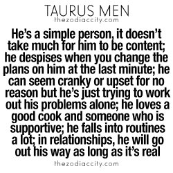 zodiaccity:  What you need to know about Taurus men. For more zodiac fun facts, click here.