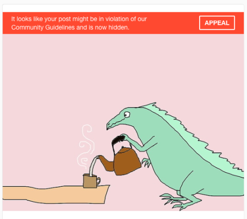 i just scrolled through my entire archive and there were only 3 posts that were flagged. I’m assumin