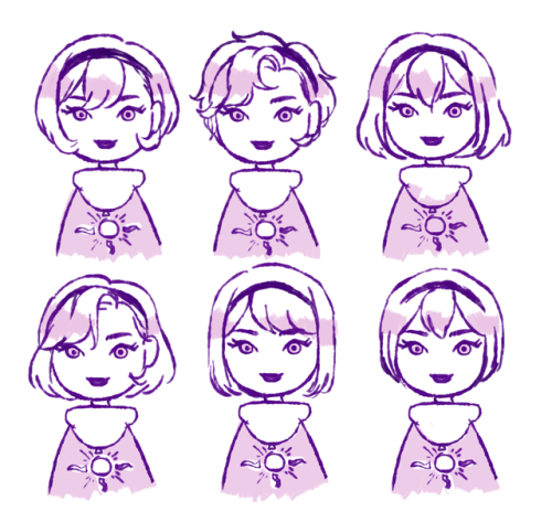 ly-rae:the hairstyles i usually draw my girls in!!((aka guess who i draw more often))