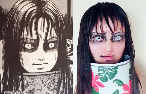 quickweaves: creaturesofnight: Kotaku’s Junji Ito cosplay part.2 Yes ma'am!!!!