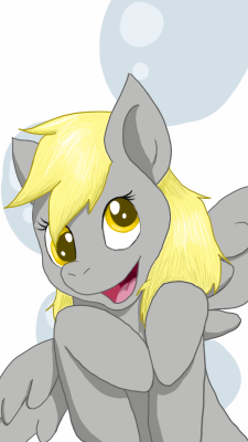 fuzzyaliens:  Derpy! My all time favorite pony! It is amazing how a cross eyed animation error has been embraced by the fandom and turned into a beloved character. She is our little accident proned, muffin loving mail pony. This was drawn on my Galaxy