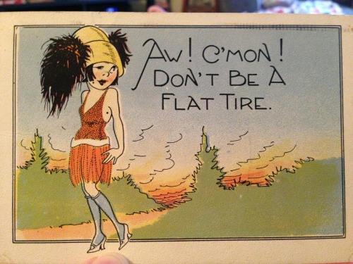 digthistreasure:  Found while sorting through a huge batch of postcards purchased last Friday. Two q