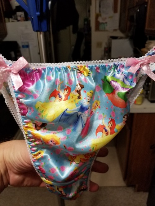 lovesatin58:My brand new Disney Little girl print satin panties Just received them today bought them