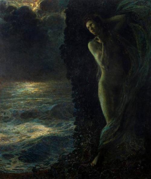 amare-habeo:Plinio Nomellini (Italian, 1866 – 1943)Woman of the Sea (Donna del mare), N/DMart Archiv