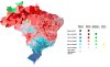 Brazil racial map by municipalities