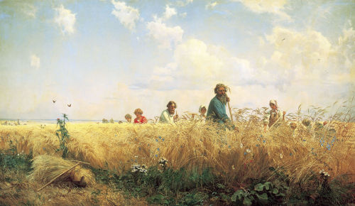 heartbloodspirit:Grigoriy Myasoyedov | The Mowers, 1887