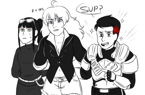 questionable-questionable:  And of course who can forget everyone’s favorite scene in SR3 :^)))I’m not sure how Ruby is going to be able to pull this mission off in the au, BUT YEAH there’s always cartoon logic.I’m so sorry for the long absence
