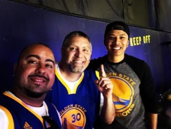 Nothing is better than family! Surprise! Hey cuz! Same section, what are the chances? #nbaplayoffs2018🏀🏆 #nephew #cousin  (at Golden State Warriors Home Game)