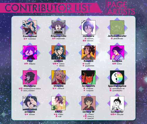 oumota-zine: oumota-zine: CONTRIBUTOR LIST! Please give a warm welcome to our contributors! @charm