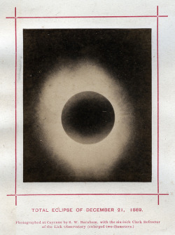 bizarredisco:  S.W. Burnham - Total Eclipse of December 21, 1889 by The History of Photography Archive on Flickr. 