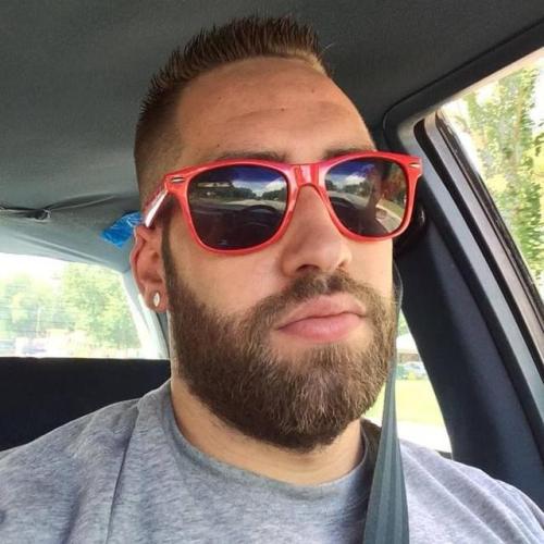 kambreycollins:  This big bearded guy was ready to fuck. Yeah that sixth pic is actually a dick pic he posted to Tinder moments.