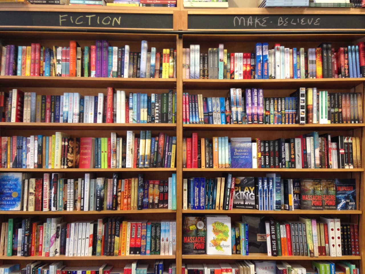 muchadoaboutmolly:  Hilarious and creative headings for the fiction section of Sherman’s