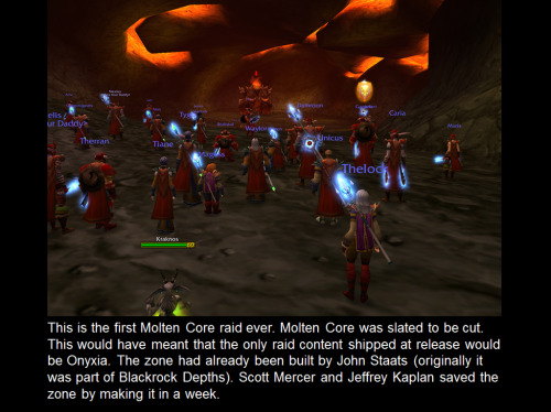 tevruden:20 tweet look into the early development days of World of Warcraft, currently displayed in 